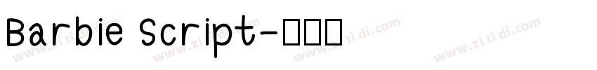 Barbie Script字体转换